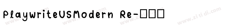 PlaywriteUSModern Re字体转换